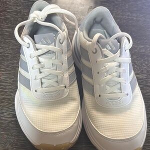Adidas Classic White and Gray Sneakers